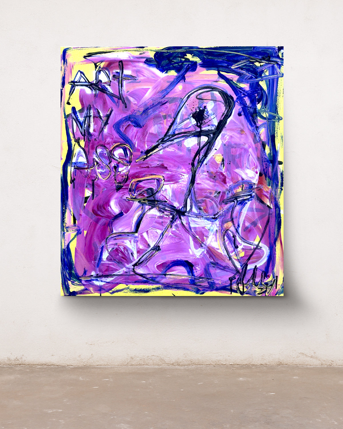 MY ASS - ORIGINAL WORK - 100x90cm