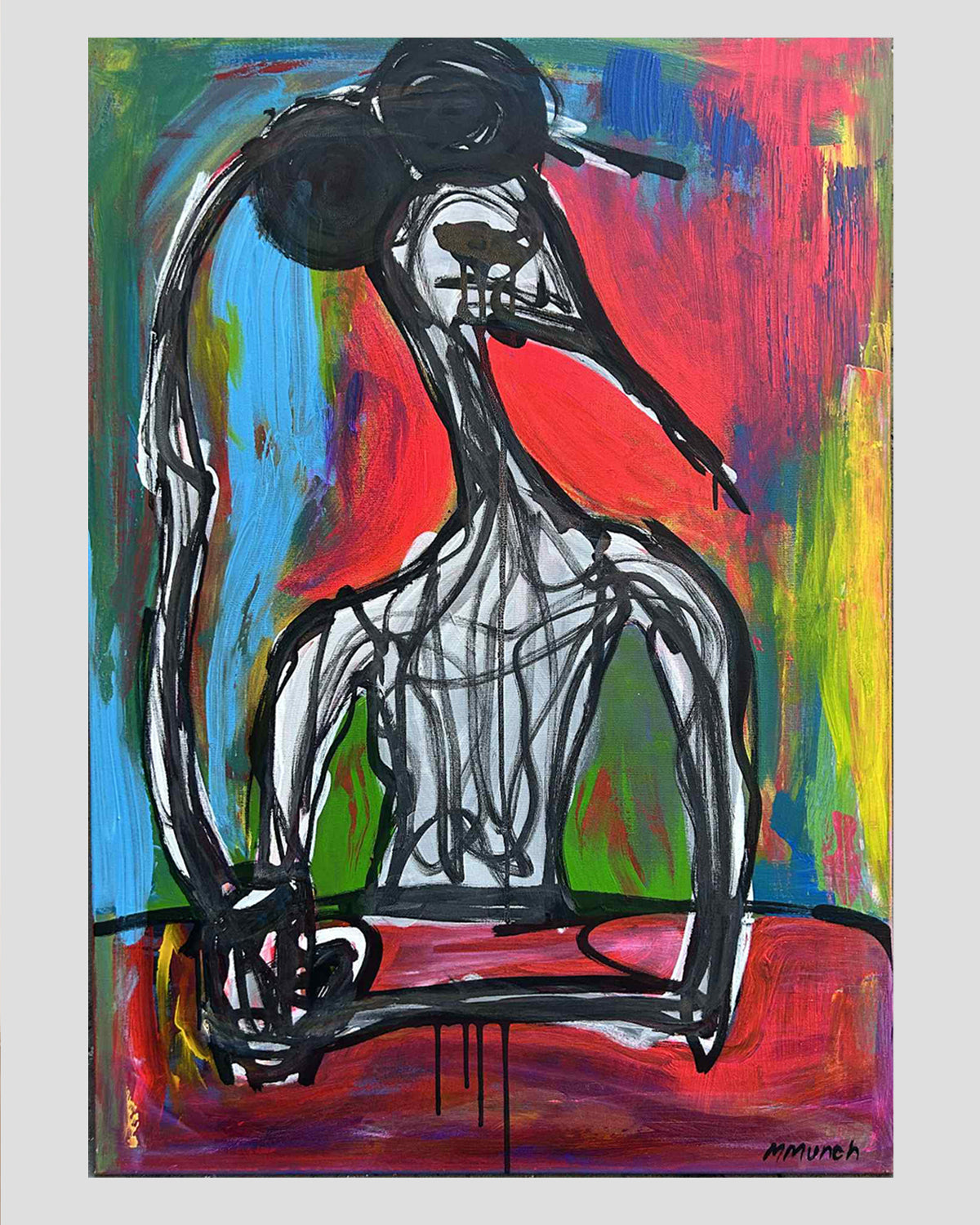 CARTOON CUP - ORIGINAL WORK - 100x70cm