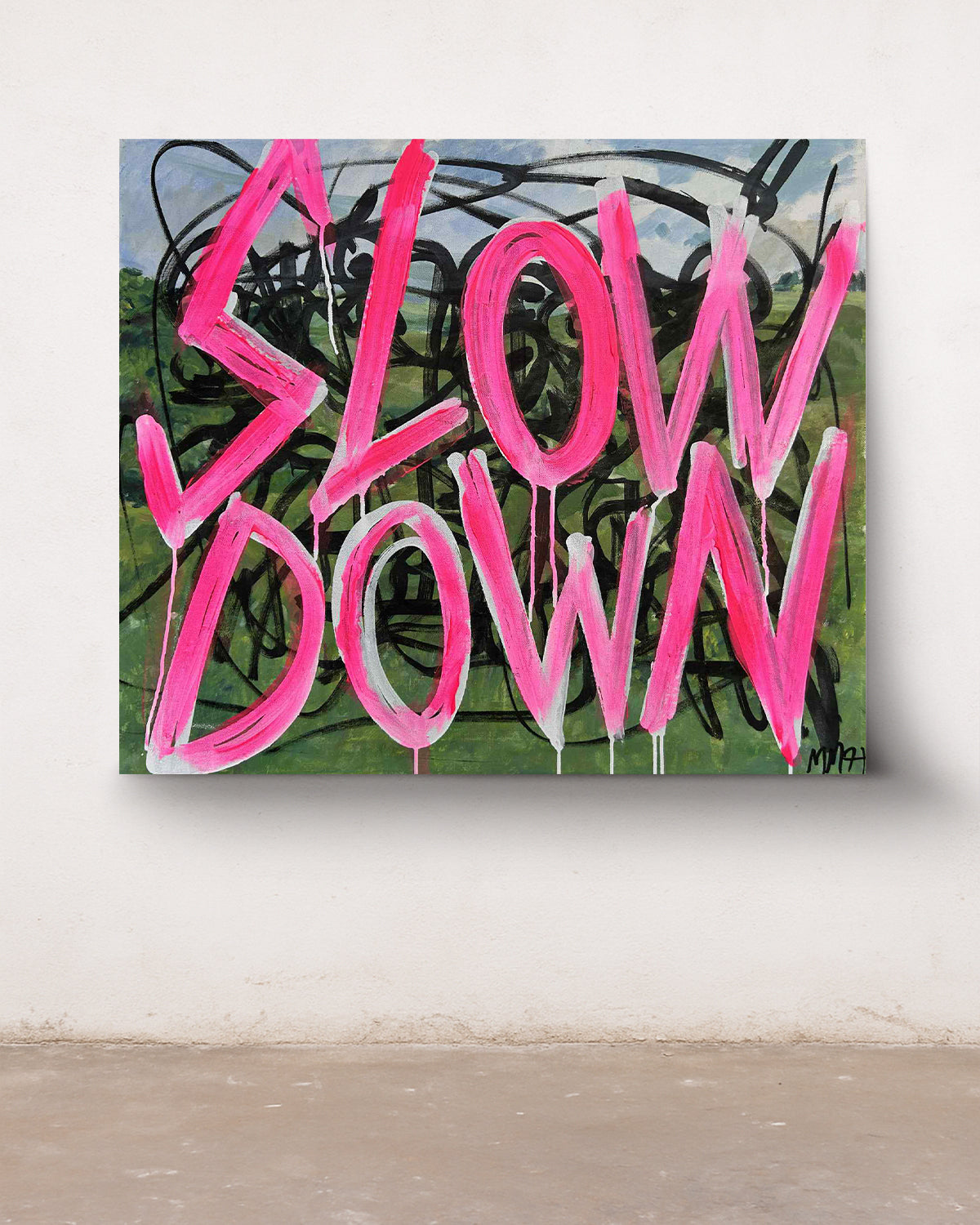 SLOW DOWN - ORIGINAL WORK - 60x70cm