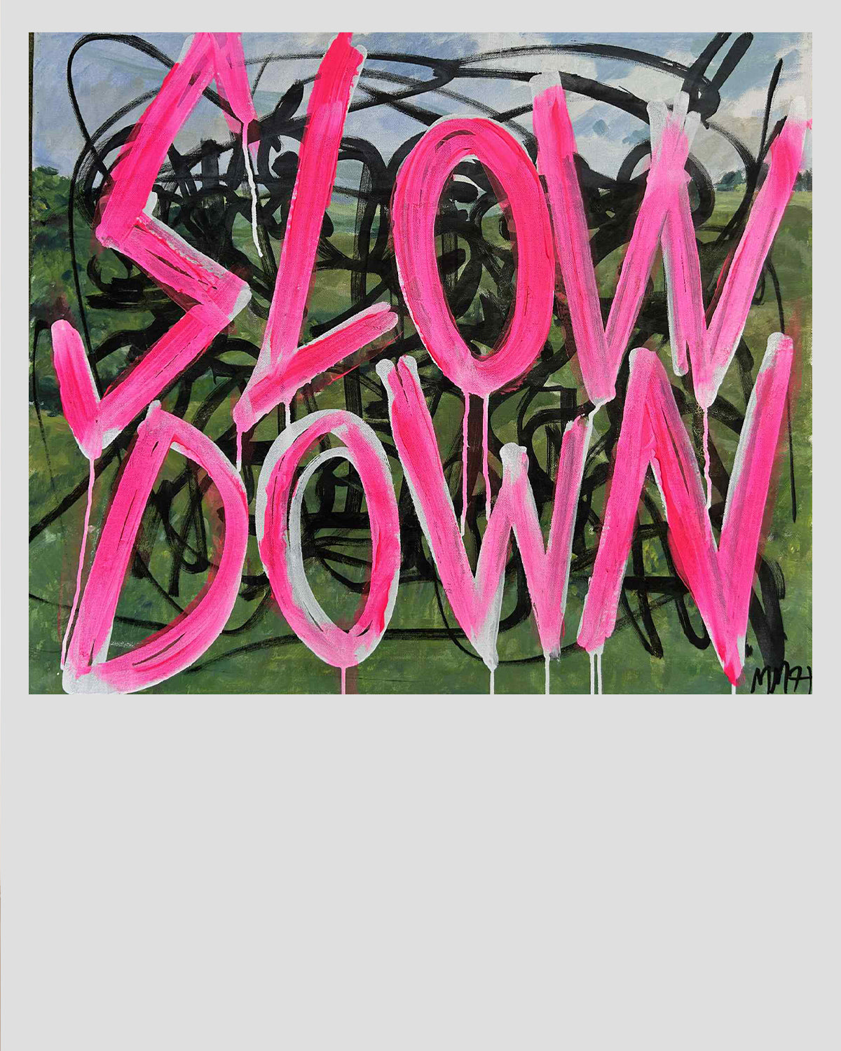 SLOW DOWN - ORIGINAL WORK - 60x70cm