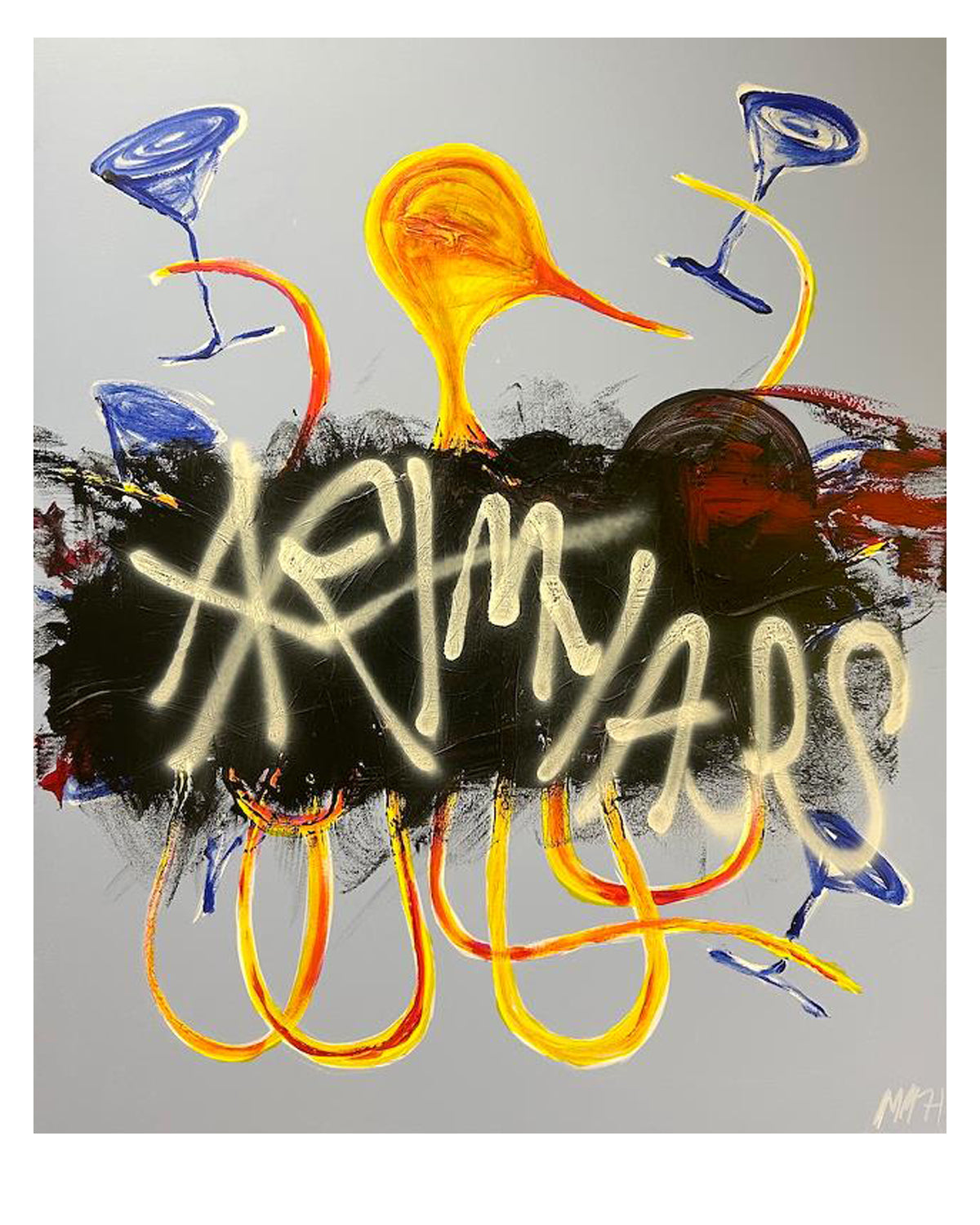 ART MY ASS - ORIGINAL WORK - 100x120cm