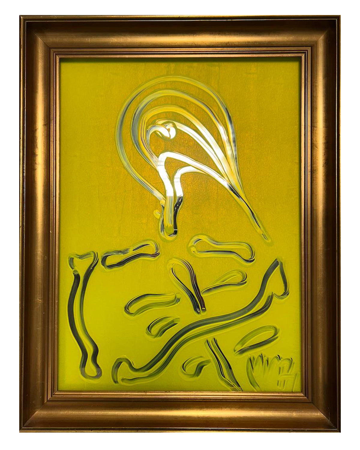 YELLOW MIRROW - ORIGINAL WORK - 55x71cm