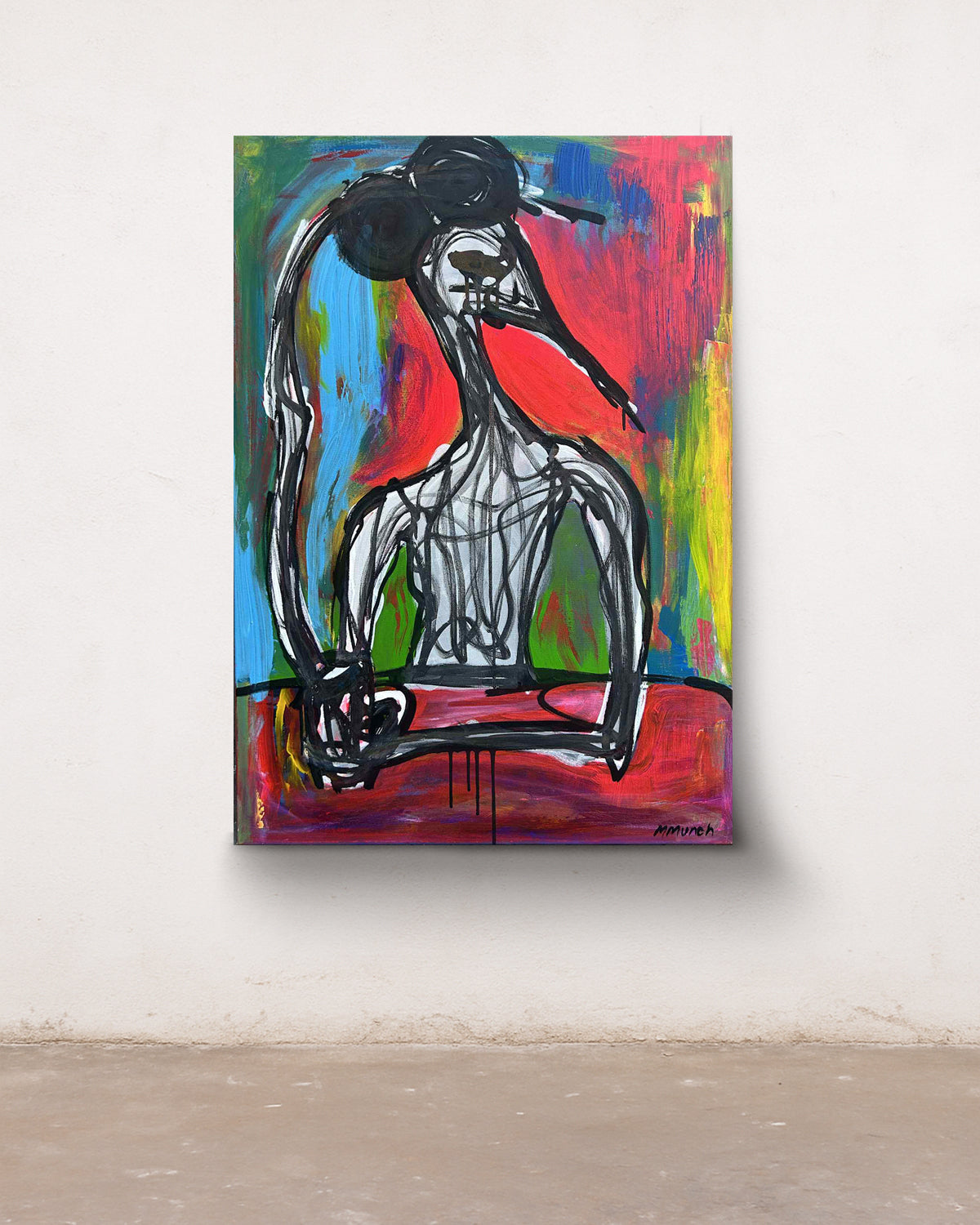 CARTOON CUP - ORIGINAL WORK - 100x70cm