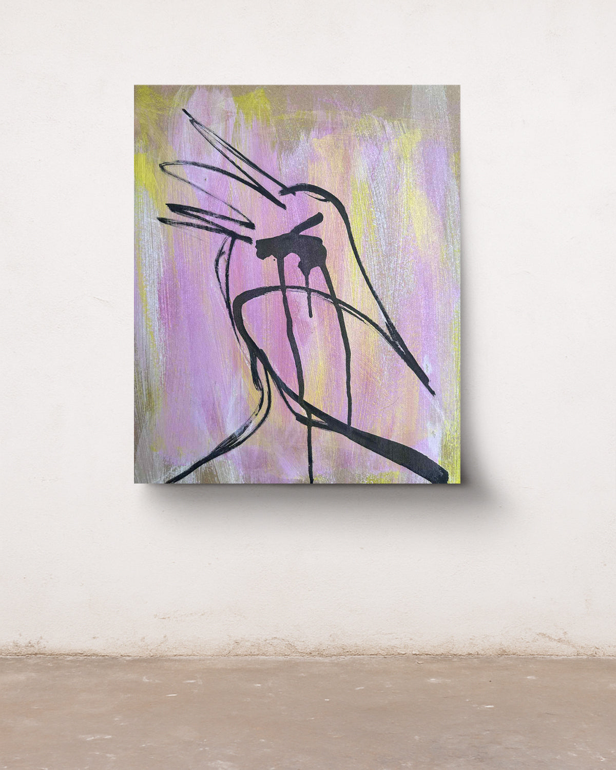 DOWN DOWN - ORIGINAL WORK - 50x40cm