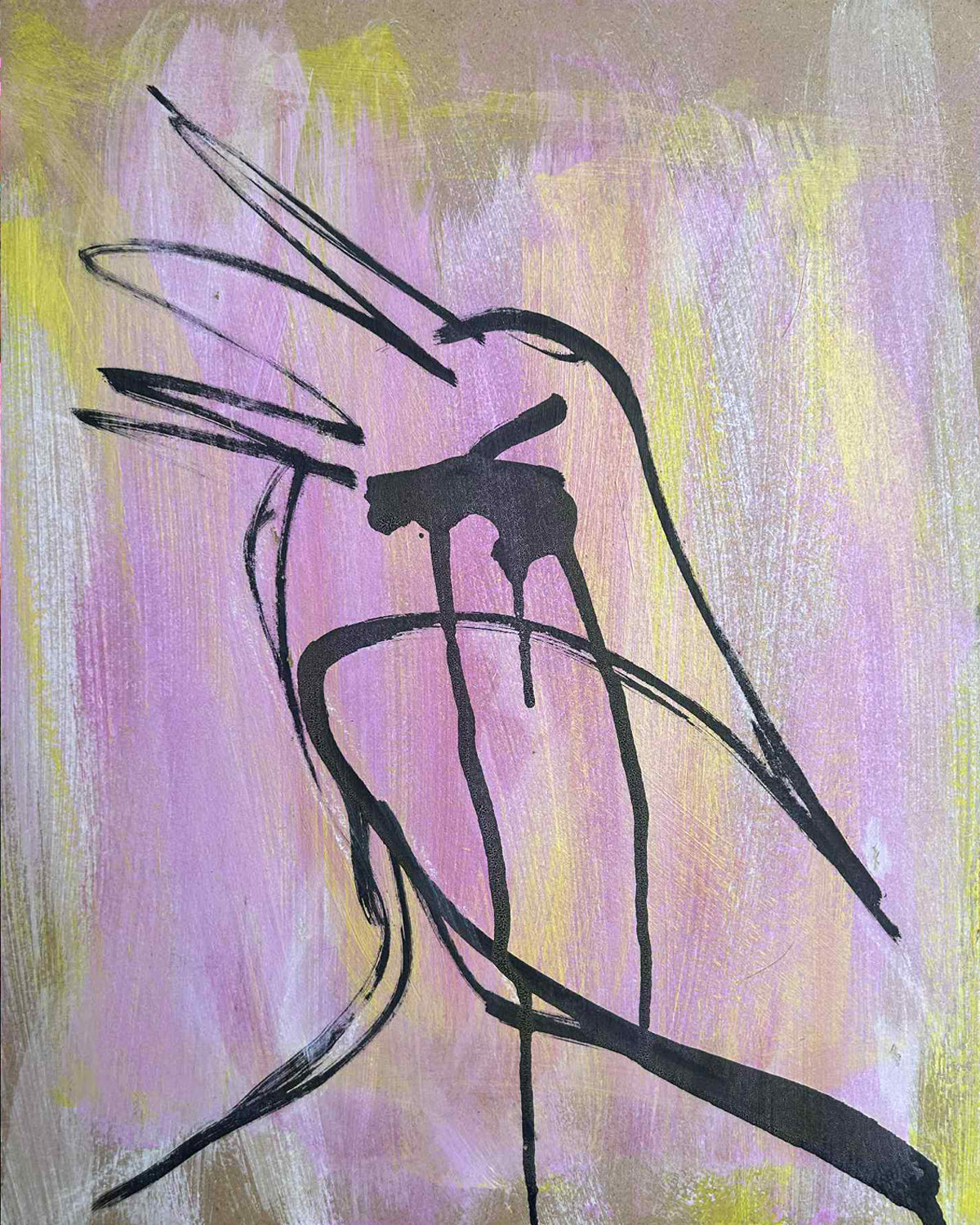 DOWN DOWN - ORIGINAL WORK - 50x40cm