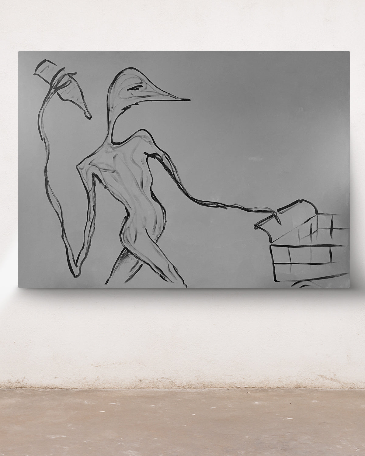 BLACK BIRD - ORIGINAL WORK - 130x180cm