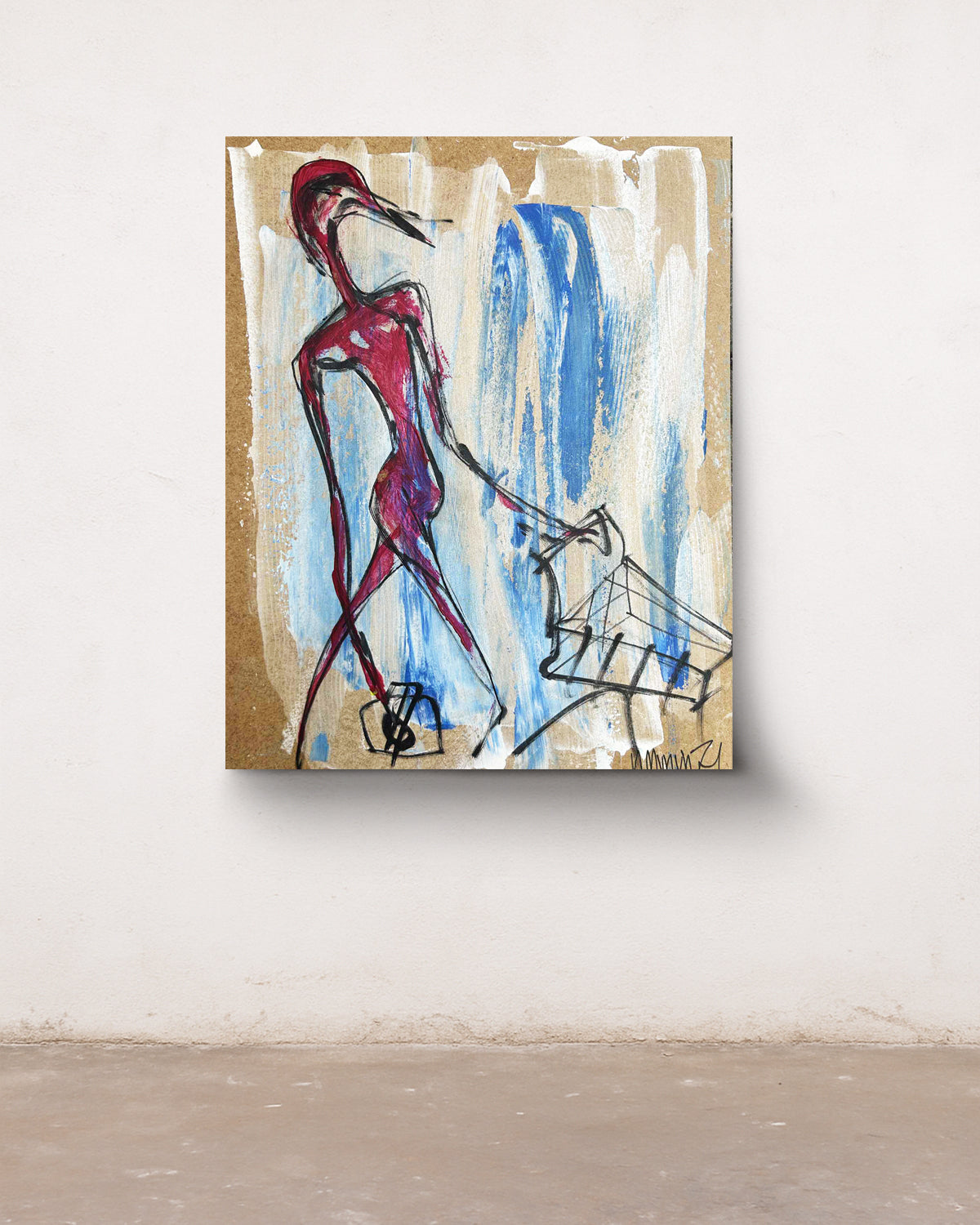 WIFE - ORIGINAL WORK - 50x40cm